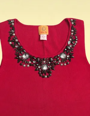 Vintage Y2K Ruby Rd Beaded Tank Top thumbnail 2