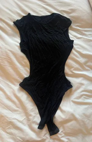 Black Cut Out Bodysuit thumbnail 1