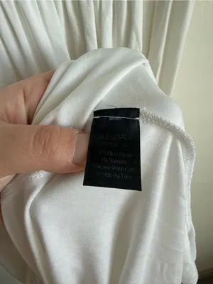 Bleusalt Strapless Smocked Midi Maxi Dress White Micromodal Size 1 Small thumbnail 9