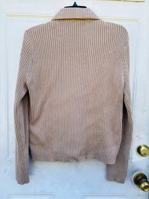 Kate Hill Taupe Suede & Knit Bomber Jacket thumbnail 2