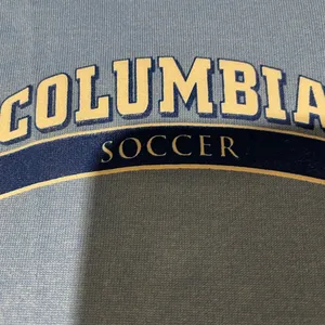 NIKE Dri-Fit COLUMBIA UNIVERSITY Soccer Blue Jersey Tee Size Large thumbnail 2