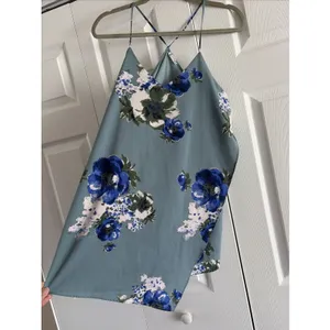 Free People Intimately Floral Cami Womens XS Blue Boho Strappy Tank Top Size XS thumbnail 2