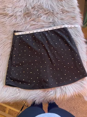 wild fable Black Studded Mini Skirt thumbnail 7