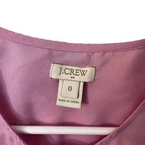 J.Crew Factory pink flutter sleeveless summer blouse business casual top thumbnail 4