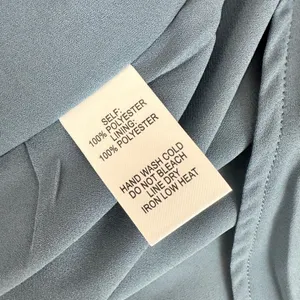 Lulus Dusty Blue Tie Back Slip Mini Dress Adjustable Straps Chiffon Small NWT thumbnail 9