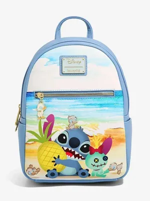 NWT Loungefly Disney Lilo & Stitch with Ducklings Mini Backpack - Exclusive thumbnail 1