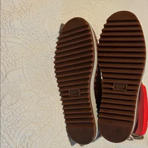 Toms Women's Suede and Quilted Colorblock Winter Boot - Tan & Red thumbnail 8