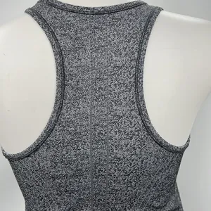 Athleta charcoal gray nylon ruched racerback tank large thumbnail 5
