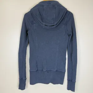 Lululemon Women’s Scuba Full Zip Hoodie Navy Blue Athletic Activewear Size 2 thumbnail 5