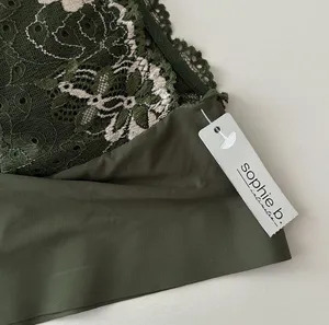 NWT Padded Green Lace Bralette Size L thumbnail 3