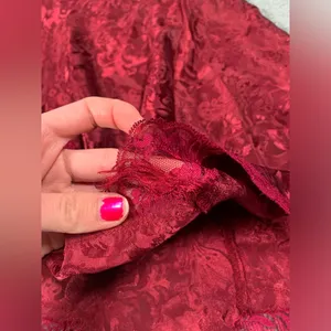 Victoria’s Secret vintage gold label Lace Chemise in Red medium thumbnail 10