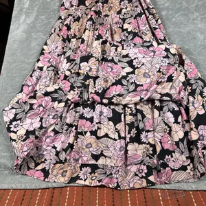 Natural Life Bella Maxi Dress Small Pink Floral Boho Festival Hippie Pockets thumbnail 12