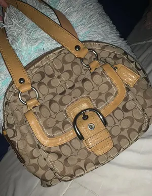 Coach Beige / Brown Purse thumbnail 1