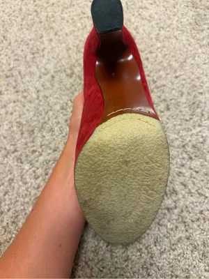 Sam Edelman Red Suede High Heel Ankle Booties thumbnail 3