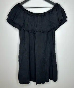 Zara‎ Black Off the Shoulder Dress Size M thumbnail 1