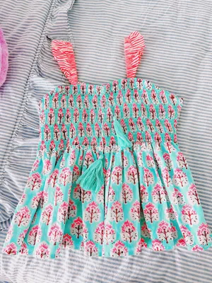 FANCY Ruffled Smocked Summer Top thumbnail 2