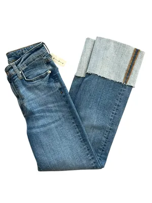 Anthropologie Pilcro Women’s Scotty High Rise Cuffed Straight Leg Jeans 26 Tall thumbnail 11