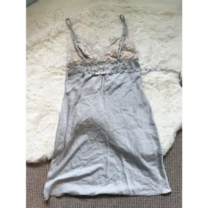 Victoria's Secret Silver Lace-Trim Slip Chemise thumbnail 2