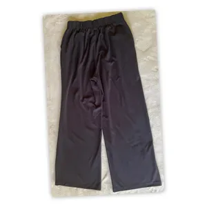 Halara Women's Wide Leg Dress Pants Black Elastic Waist Pull On Size M Tall thumbnail 3