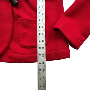 Lauren Ralph Lauren Red Toggle Jacket‎ Womens Large Black Velvet Shawl Collar thumbnail 7