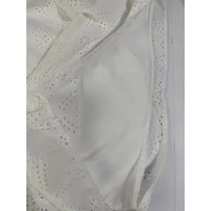 Sanctuary White Eyelet Cotton Puff Sleeve Mini Dress XS thumbnail 15