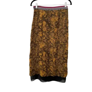 SAYLOR Snake Print Midi Skirt Yellow‎ Medium thumbnail 3