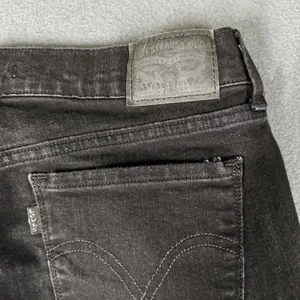 Levis 505 Womens 29‎ Straight Black Denim Jeans Flat Front 5 Pocket Design thumbnail 13