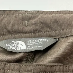 The North Face‎ Nylon Convertible Pant Womens 10 Regular Brown Green Hiking Pant thumbnail 2