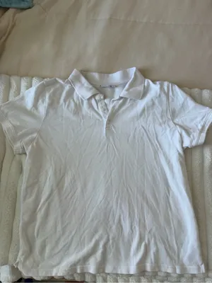 Aritzia TNA Holland White Polo-Style Short Sleeve Top thumbnail 2