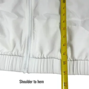 Lucky in Love White Windbreaker‎ Jacket Lightweight Athletic Tennis Golf S/M thumbnail 8