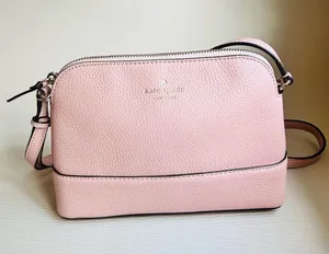 Kate Spade Southport Avenue Hanna Crossbody Chalk Pink Leather Dome Bag NWOT thumbnail 1