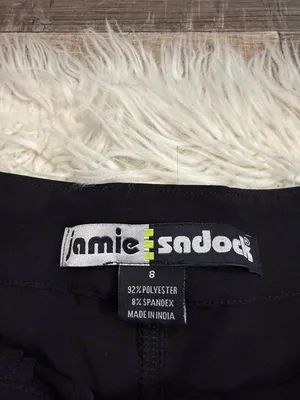 NWOT Jamie Sadock stretch capri golf pants multi pocket black 8 thumbnail 3