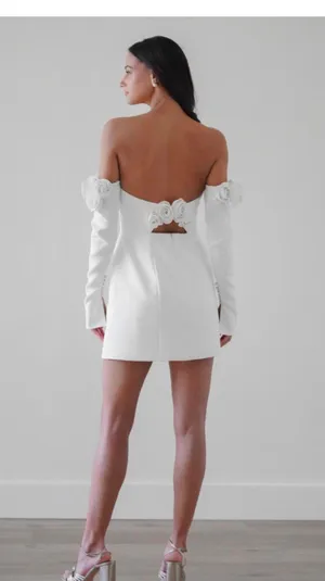 By Watters Mini Dress White Size 2 thumbnail 2