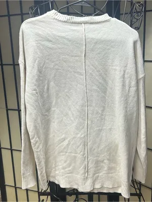 NWOT Fashion by Mirabeau USA Flag Embroidered Knit Crewneck Sweater: L thumbnail 6