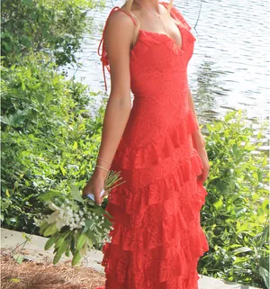 Kiss prom red dress thumbnail 2