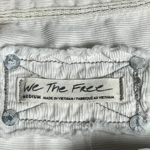 We The Free Free People Cream Corduroy Button Down Shirt Shacket Womens M OB1533 thumbnail 3