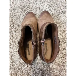 Clarks Collection Ankle Boots Booties Shoes Size 8 Brown‎ Buckle thumbnail 6