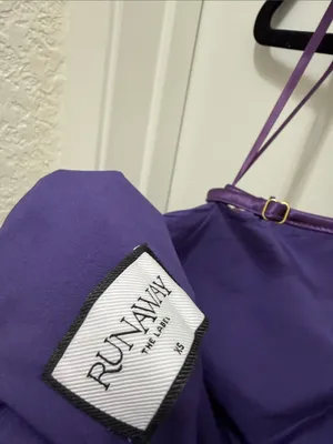 Runaway The Label Purple Satin Maxi Dress thumbnail 4