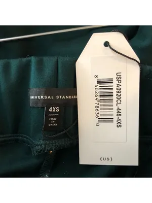 Universal Standard Womens Ponte Pants Pull On Zip Pockets Green 4XS US 00-0 thumbnail 3