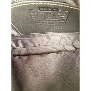 Vintage Coach 9311 Demi Baguette Dark Brown Leather Shoulder Bag USA Made thumbnail 5