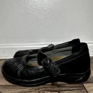 Dansko Kitty Mary Jane Shoes Leather Buckle Strap Slip Resistant Black 39 8.5 thumbnail 4