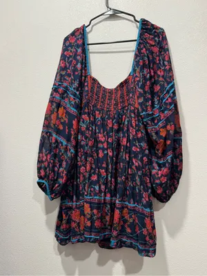 Free People Endless Afternoon Floral Mini Dress XL NWOT thumbnail 10