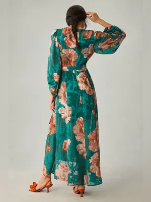 Hutch Anthropologie Lindie Floral Wrap Maxi Dress thumbnail 2