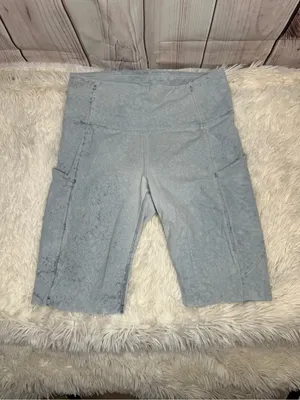 Lululemon Fast and Free HR Short 10" City Grit White Blue Fog thumbnail 2