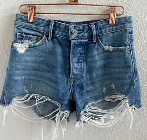 GRLFRND Helena Short Front Button Distressing 23 thumbnail 1
