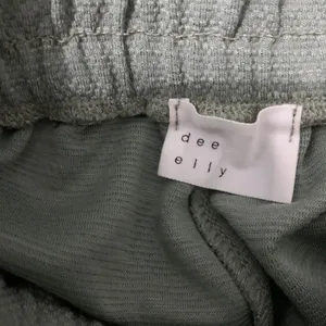 Dee Elly Green Wide Leg‎ Drawstring Waist Lounge Pants Small thumbnail 6
