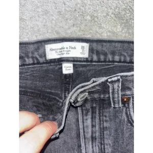 Abercrombie Fitch Women Jeans Size‎ 26/2 R Black Ankle Straight Ultra High Rise thumbnail 4