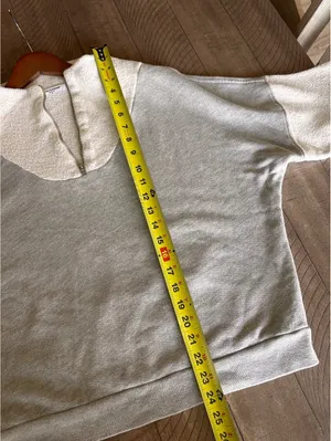 PerfectWhiteTee Tyra Fleece 1/4 Zip Pullover in Heather Grey Women’s Small thumbnail 11