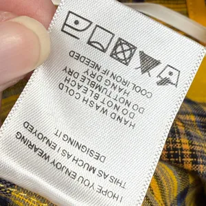 LPA Butter Yellow Plaid‎ High Waisted Straight Leg Pants Women's XS thumbnail 8