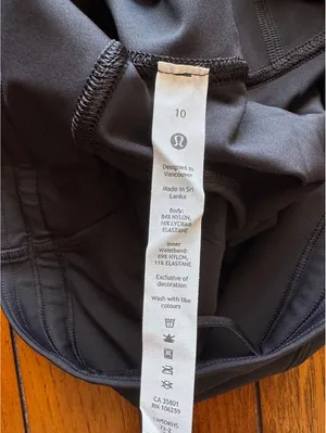 Lululemon Base Pace High Rise 25” Black Size 10 NWT thumbnail 6